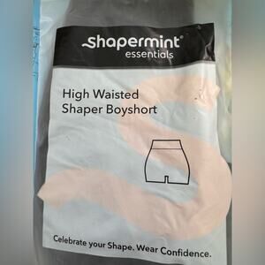 New SHAPERMINT High Waisted Shaper Boyshorts BLACK M